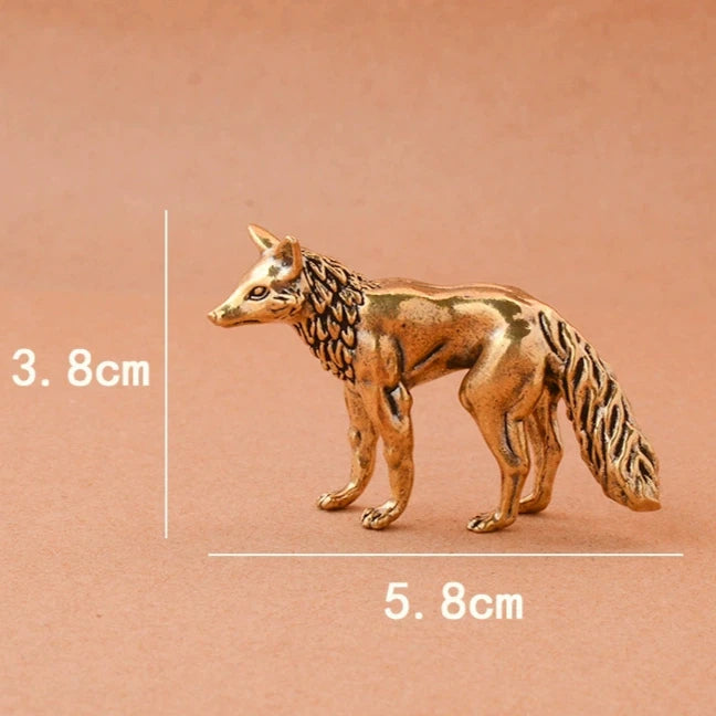 Figurine Renard en Laiton - Décoration Élégante — vue 5