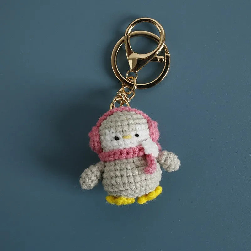 Porte-Clés Renard au Crochet avec Roses — vue 22