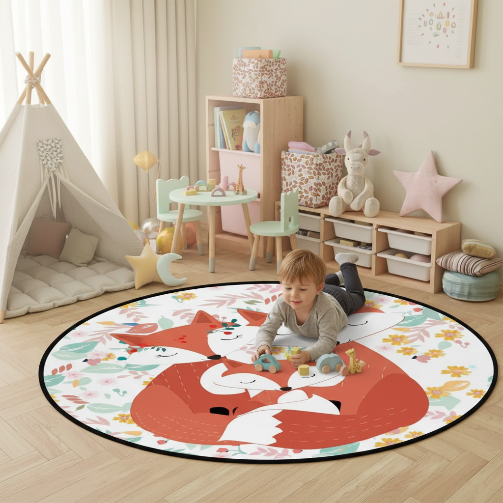 Tapis Famille de Renard