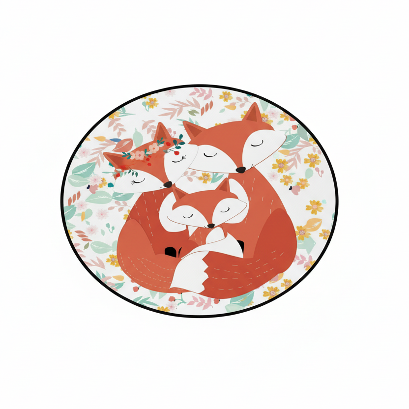 Tapis Famille de Renard