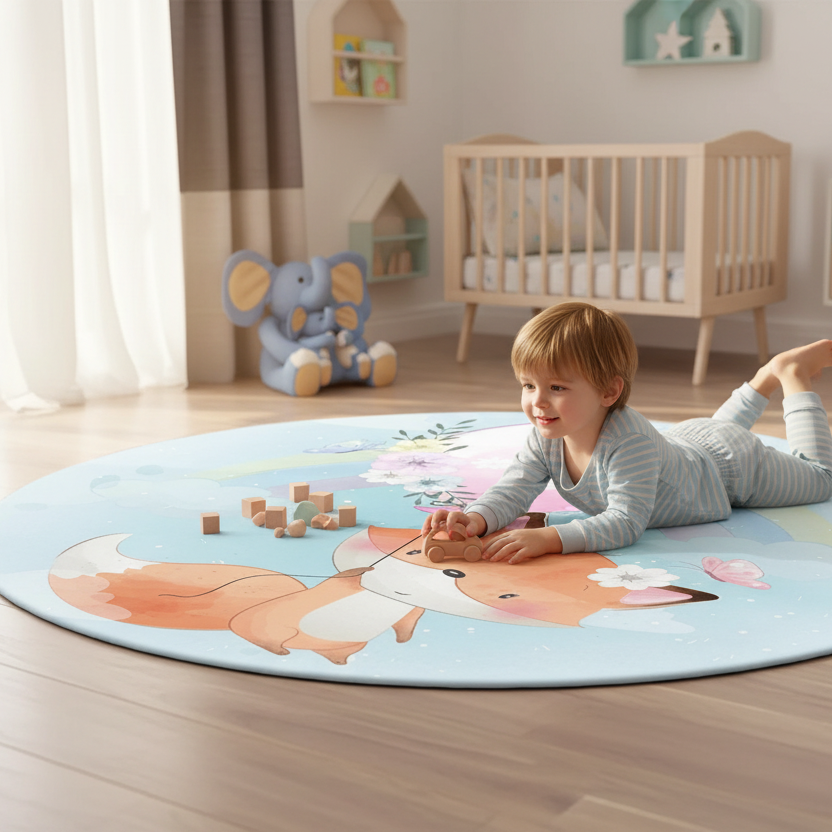 Tapis Renard et Petit Ballon