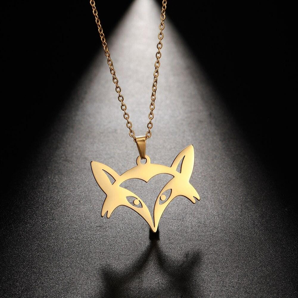 Foxhead pendant (Silver - Gold)