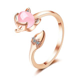 Bague Renard Femme (Argent & Or rose)