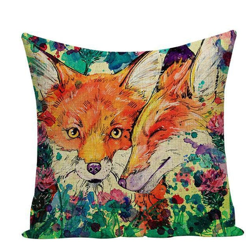 Coussin Artistique Renard