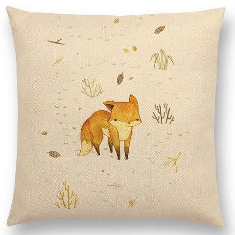 Pastel Fox Cushion