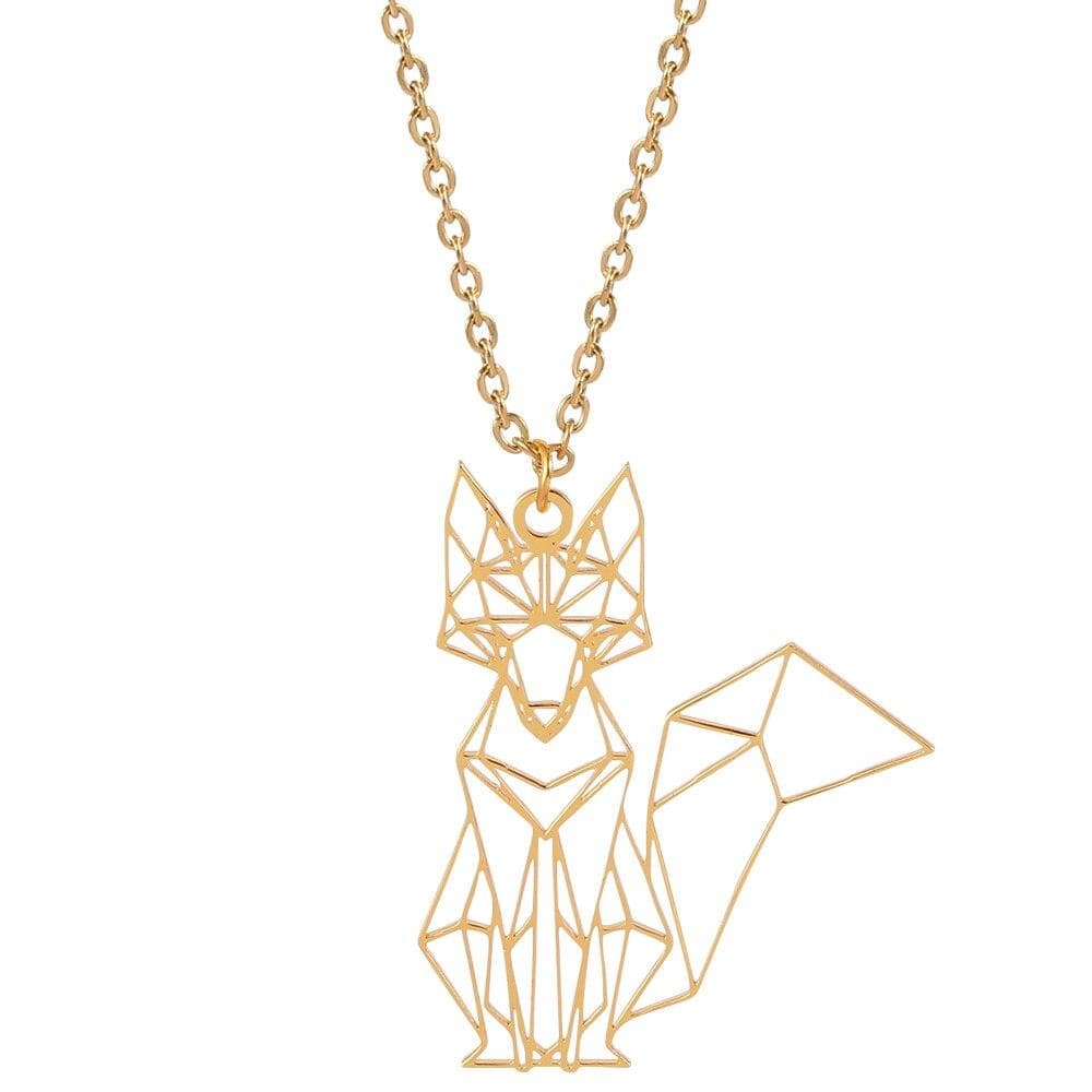 Fox Design Necklace (Silver & Gold)