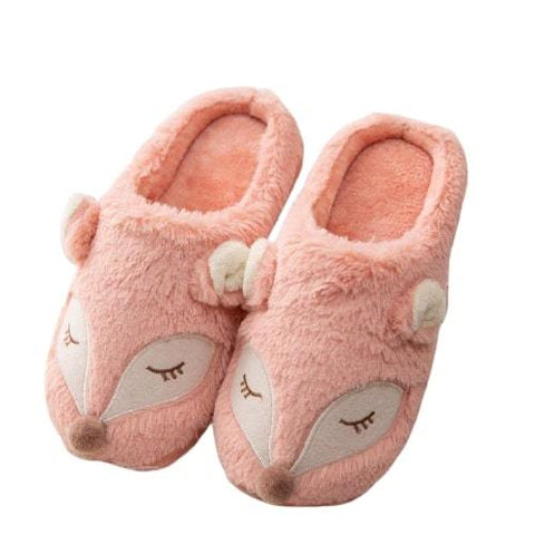 Chaussons fourrés en cuir pour enfant Gaspard le Renard