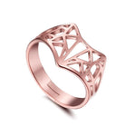 Bague Renard Stylisée (Or, Argent & Or Rose)