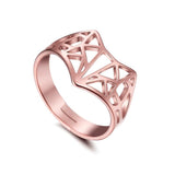 Stiliserad rävring (guld, silver och roséguld)