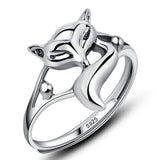 Le Renard Roux Taille ajustable Bague Animaux Renard