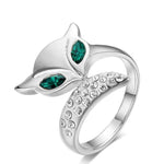 Le Renard Roux Bague Orientale Renard Verte