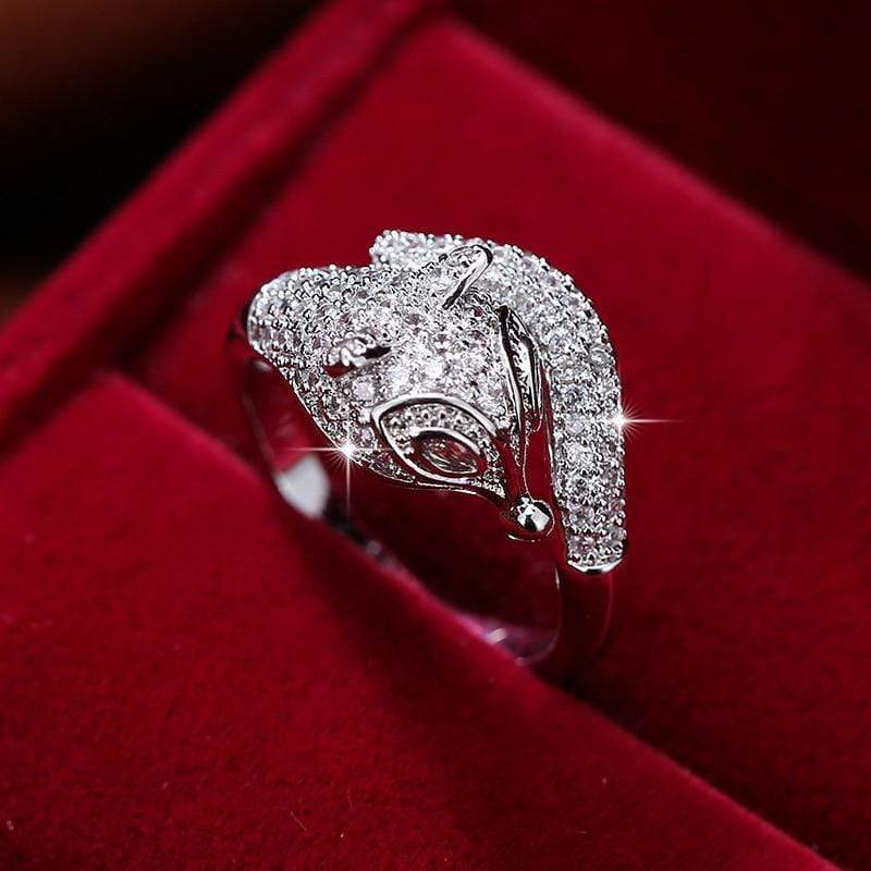 Le Renard Roux Bague Renard Argent Femme