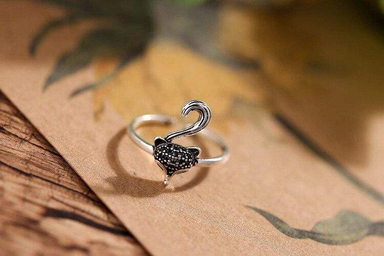 Le Renard Roux Taille ajustable Bijou Bague Renard