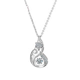 Juveler räv i silver halsband