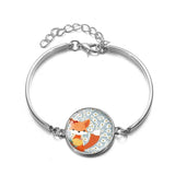 Le Renard Roux Style 19 Bracelet Argent Renard Enfant