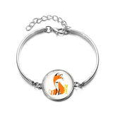 Le Renard Roux Style 4 Bracelet Argent Renard Enfant