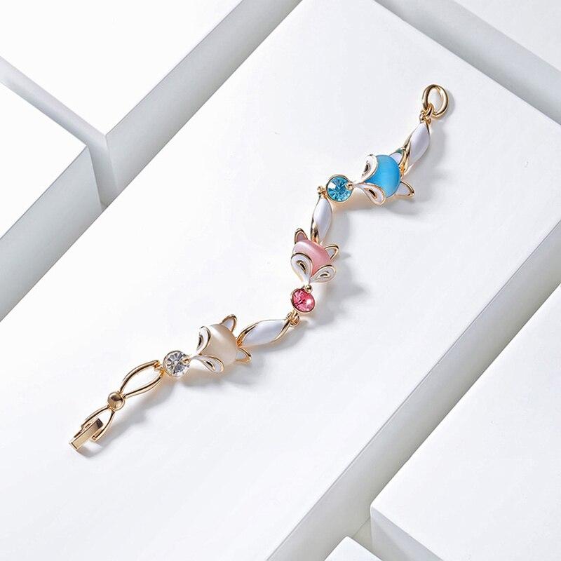 Le Renard Roux Rose Gold Color / 50-58mm Bracelet Bff Renard