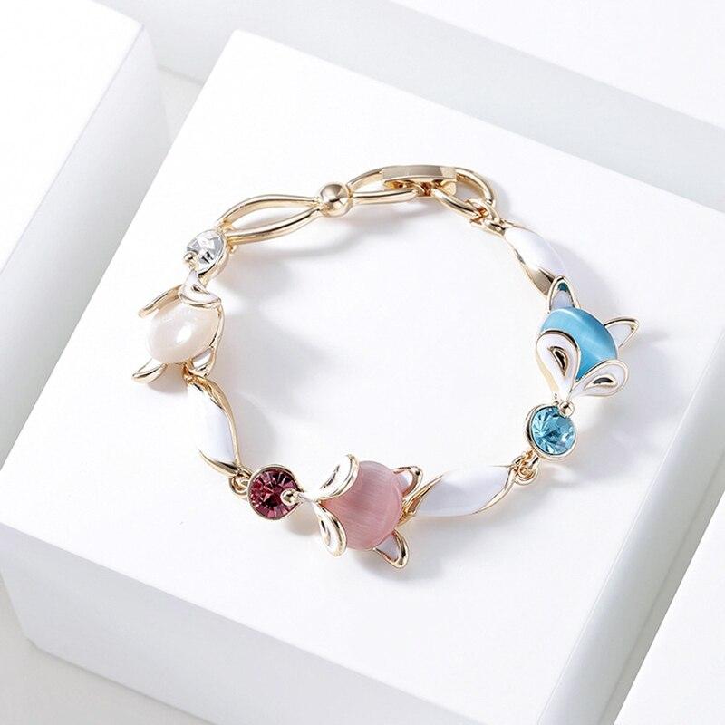 Le Renard Roux Rose Gold Color / 50-58mm Bracelet Bff Renard