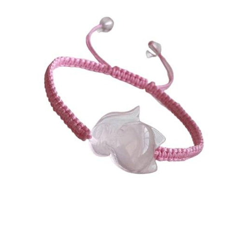Pink Fox Cord Bracelet