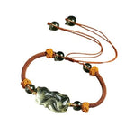 Green Fox Cord Bracelet