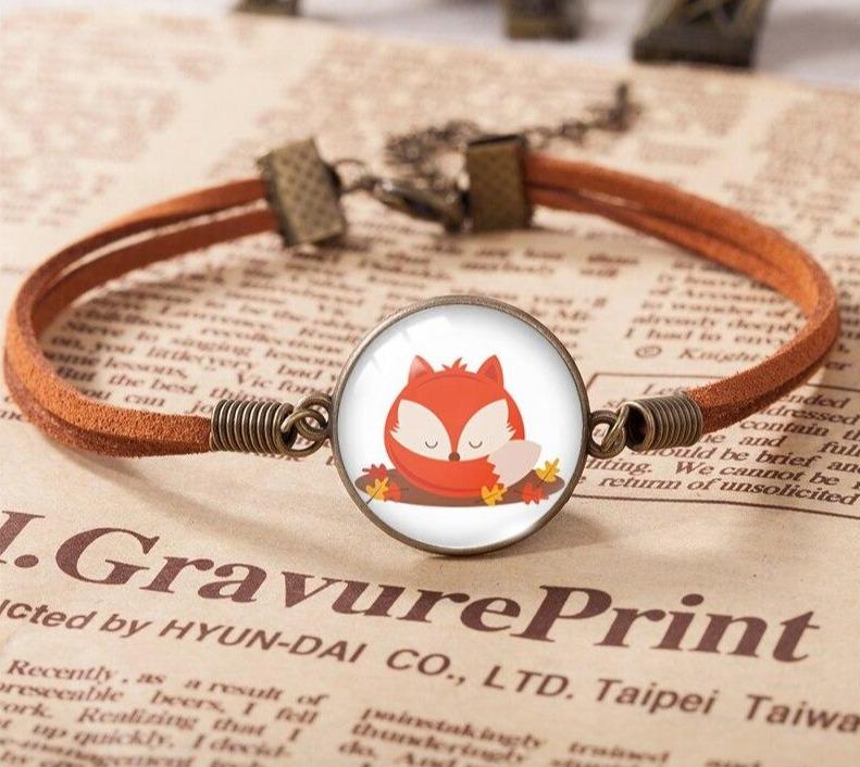 Le Renard Roux Style 8 Bracelet Enfant Renard