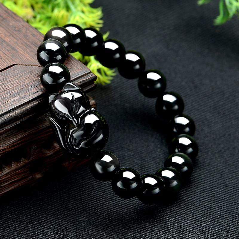 Le Renard Roux Bracelet Homme Renard Noir