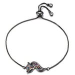 Le Renard Roux Noir Bracelet Noir Renard