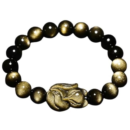 Obsidian Fox armbånd