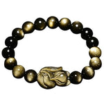 Obsidian Fox Bracelet
