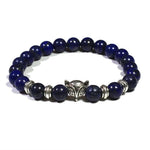 Le Renard Roux Lapis Lazuli Argentée Bracelet Renard Argent