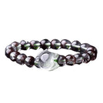 Bracelet Renard En Cristal Sombre