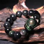 Le Renard Roux Bracelet Renard En Perle Noire