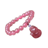 Pink Pearl Fox Bracelet