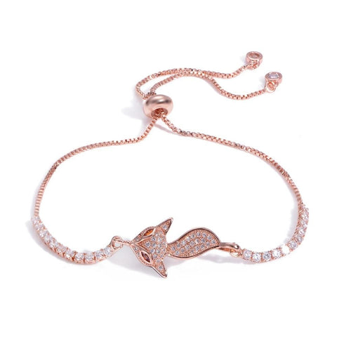 Le Renard Roux Or Rose Bracelet Renard Or Rose