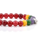 Le Renard Roux Option Bracelet Renard Perle Rouge& Jaune