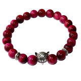 Le Renard Roux Oeil De Tigre Rose Bracelet Renard Pierres Naturelles