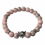 Le Renard Roux Rose Roche Bracelet Renard Pierres Naturelles