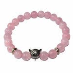 Le Renard Roux Quartz Rose Bracelet Renard Pierres Naturelles