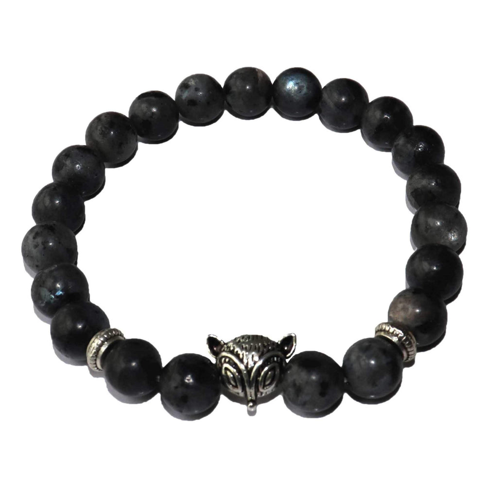 Le Renard Roux Oeil De Tigre Vert Bracelet Renard Pierres Naturelles