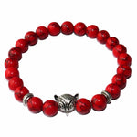 Le Renard Roux Rouge Sang Bracelet Renard Pierres Naturelles