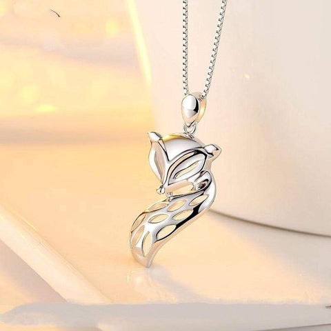 Le Renard Roux Silver Plated / China Collier Femme Renard
