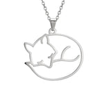 Collier Motif Renard (Argent & Or)