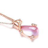 Le Renard Roux Rose Collier Renard Femme