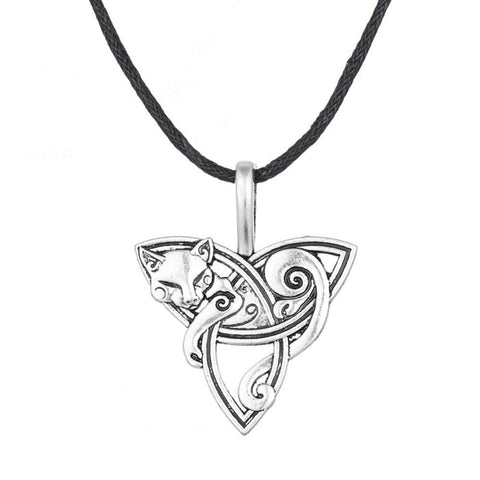 Le Renard Roux Argent Collier Renard Homme