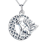 Le Renard Roux Argent Collier Renard Légendaire