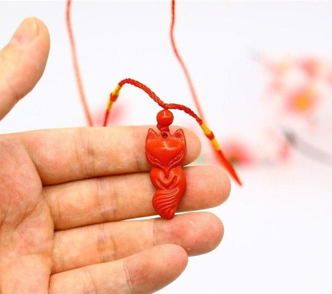 Le Renard Roux Rouge Collier Renard Rouge