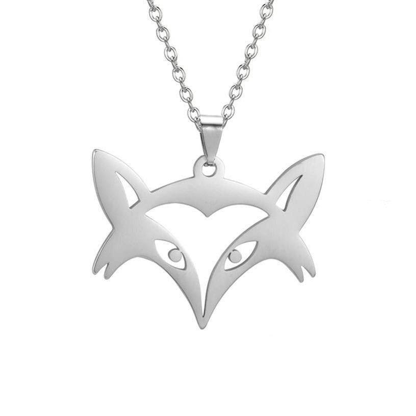 Fox Head Pendant (Silver & Gold)