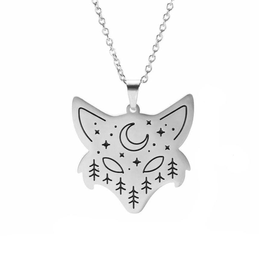 Collier Tête de Renard (Argent & Or)