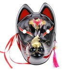 Le Renard Roux 12 Full Face Hand-Painted Naruto Hatake Kakashi Anbu Red Japanese Kitsune Cosplay Fox Masks Halloween Cartoon Character Costumes