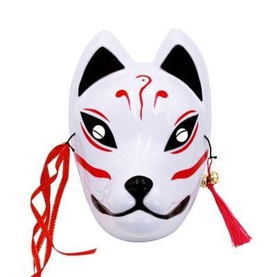 Le Renard Roux 10 Full Face Hand-Painted Naruto Hatake Kakashi Anbu Red Japanese Kitsune Cosplay Fox Masks Halloween Cartoon Character Costumesb